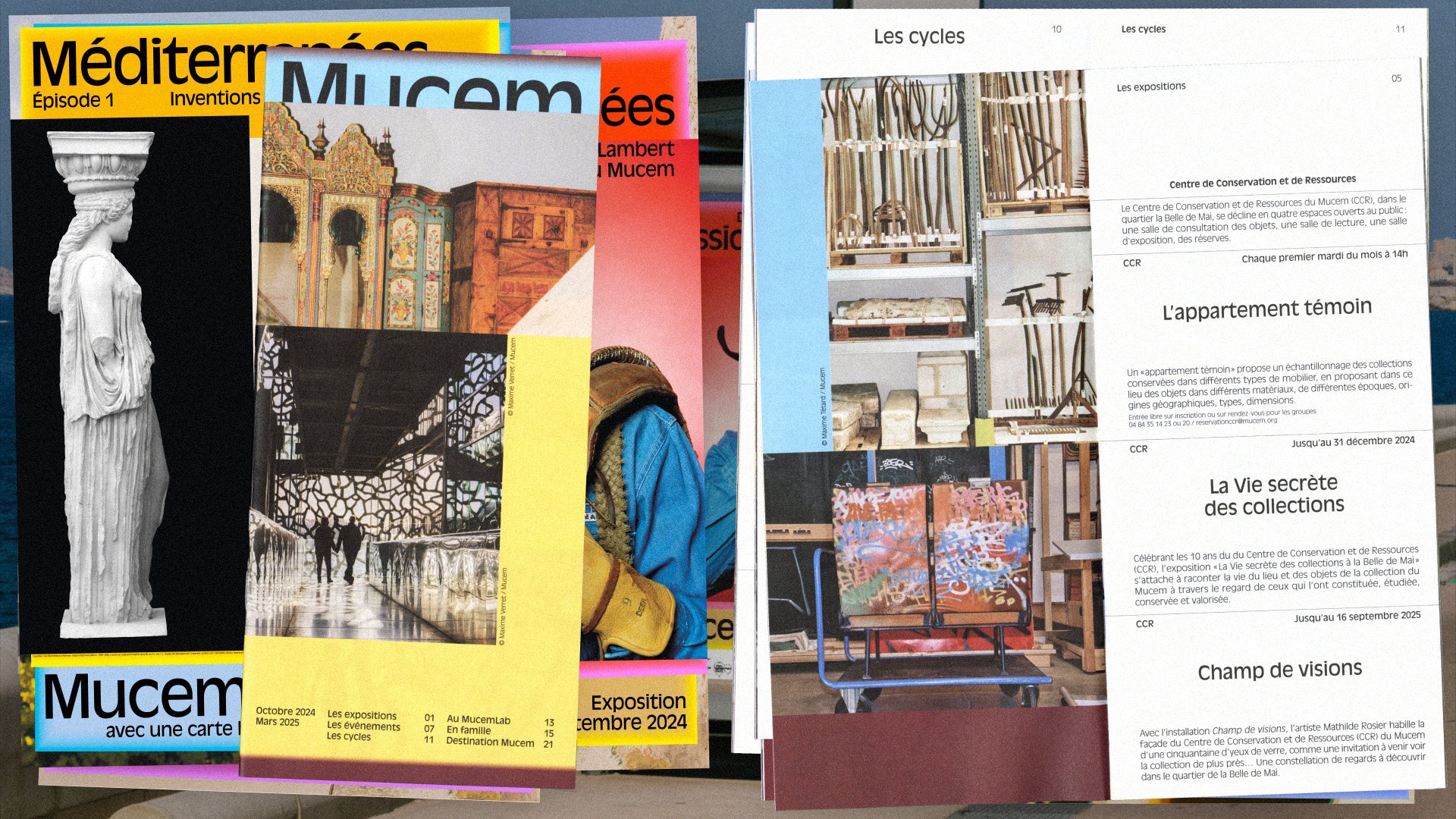 Mucem — affiches et doubles pages de publications, vue 15 — Les Graphiquants